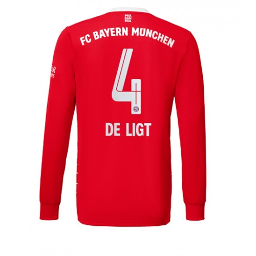 Bayern Munich Matthijs de Ligt #4 Hjemmedrakt 2022-23 Langermet Bayern Munich Matthijs de Ligt #4 Hjemmedrakt 2022-23 Langermet